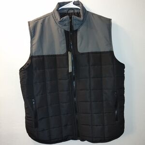 New men's XL black and gray vest